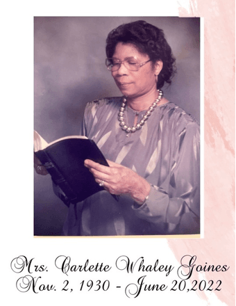 Carlette (Whaley) Goines Obituary